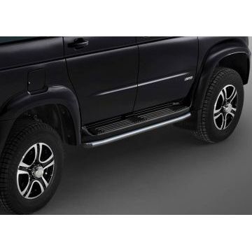 Защита штатных порогов 57 мм Rival для УАЗ 3163 Патриот 2015-