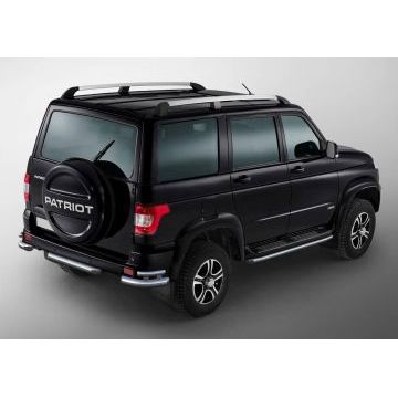 Защита штатных порогов 57 мм Rival для УАЗ 3163 Патриот 2015-