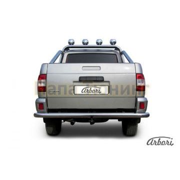 Защита заднего бампера 76 мм Slitkoff для УАЗ Патриот Пикап 2008-2014 Защита заднего бампера 76 мм Slitkoff для УАЗ Патриот Пикап 2008-2014