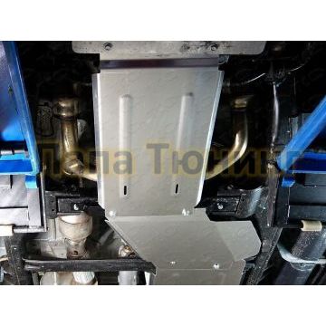 Защита КПП (алюминий) 4мм ТСС для Cadillac Escalade 2015-/ Cadillac Escalade ESV 2017-/Chevrolet Tahoe 2014-