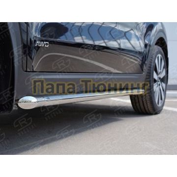 Пороги труба d42 вариант 1 РусСталь для Kia Sportage 2016-2018