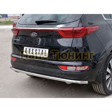 Защита заднего бампера d42 РусСталь для Kia Sportage 2016-2021