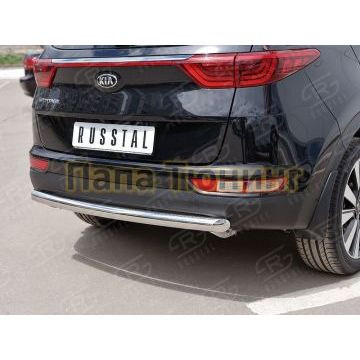 Защита заднего бампера d57 РусСталь для Kia Sportage 2016-2021