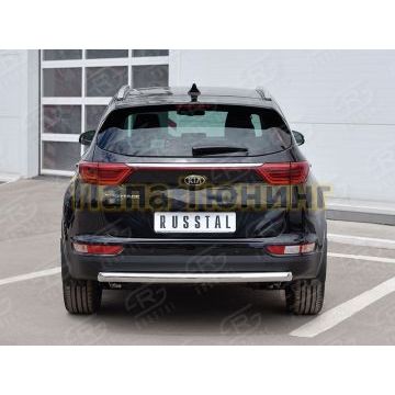 Защита заднего бампера d57 РусСталь для Kia Sportage 2016-2021