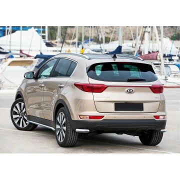 Защита задняя уголки 57 мм кроме GT-Line Rival для Kia Sportage 2016-2018