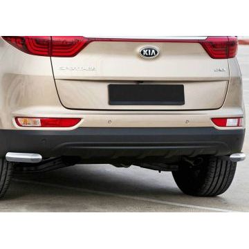 Защита задняя уголки 57 мм на GT-Line Rival для Kia Sportage 2016-2018