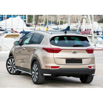 Защита задняя уголки 57 мм на GT-Line Rival для Kia Sportage 2016-2018