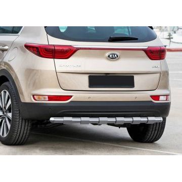 Защита заднего бампера усиленная 57 мм Rival для Kia Sportage 2016-2018
