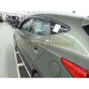 Молдинги на стекла дверей 6 частей Omsa_Line для Hyundai ix35 2010-2015