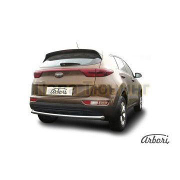Защита заднего бампера 42 мм Slitkoff для Kia Sportage 2016-2018 Защита заднего бампера 42 мм Slitkoff для Kia Sportage 2016-2018