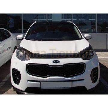 Дефлектор капота темный SIM для Kia Sportage 2016-