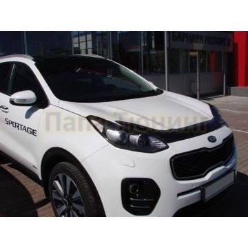 Дефлектор капота темный SIM для Kia Sportage 2016-