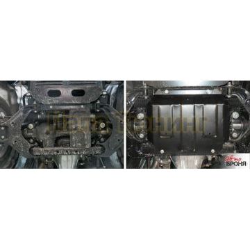 Защита картера сталь 2 мм АвтоБРОНЯ для DW Hower H3, V - 2.0 2017-/Great Wall Hover H3, V - 2.0T 2014-2015