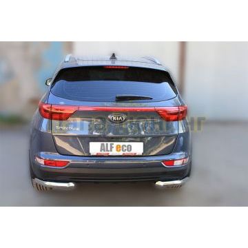 Защита задняя уголки 60 мм ALFeco для Kia Sportage 2016-