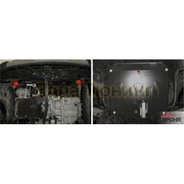Защита картера + КПП сталь 2 мм АвтоБРОНЯ для Hyundai Grand Santa Fe, V - 2.2d; 3.3 2014-2016/Hyundai Grand Santa Fe, V - 2.2d; кузов DM 2016-2018/Hyundai Santa Fe Premium, V - 2.2d; 2.4 2015-2016/Hyundai Santa Fe, V - 2.2d; 2.4 2012-2016/Hyundai Santa Fe, V - 2.2d; 2.4 2016-2018