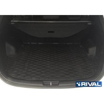 Коврик багажника Rival полиуретан на 5 мест для Hyundai Santa Fe 2012-2018