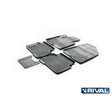 Коврики салона Rival полиуретан 5 штук для Hyundai Santa Fe 2012-2018