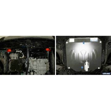 Защита картера + КПП Rival алюминий 4 мм для Hyundai Santa Fe Premium, V - 2.2d; 2.4 2015-2016