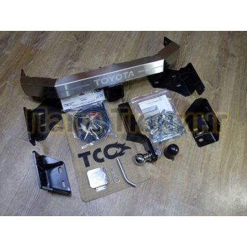 Фаркоп ТСС оцинкованный, крюк Е нержавеющий, надпись Toyota для Toyota Fortuner 2017- Фаркоп ТСС оцинкованный, крюк Е нержавеющий, надпись Toyota для Toyota Fortuner 2017-