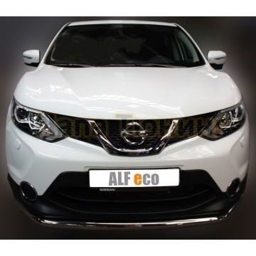 Защита переднего бампера 60 мм ALFeco для Nissan Qashqai 2014-2019