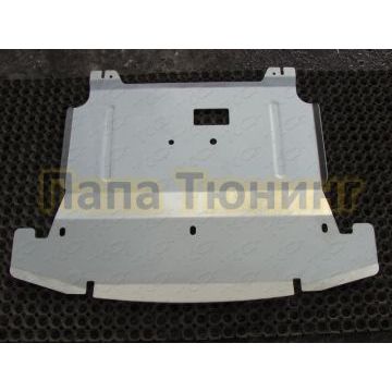 Защита картера и КПП (алюминий) 4мм ТСС для Hyundai Santa Fe (DM) 2012-2015/Hyundai Santa Fe Grand 2014-/2016-/Hyundai Santa Fe Premium (DM) 2015-2018