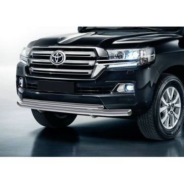 Защита передняя двойная 76-57 мм Rival для Toyota Land Cruiser 200 2015-