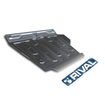 Защита картера алюминий 4 мм RIVAL для Lexus LX, V - 4.5d; 5.7; Часть 1 2015-/Lexus LX, V - 5.7; Часть 1 2008-2015/Toyota Land Cruiser 200, V - 4.5d; 4.6; Часть 1 2015-2021/Toyota Land Cruiser 200, V - 4.5d; 4.7; Часть 1 2007-2015