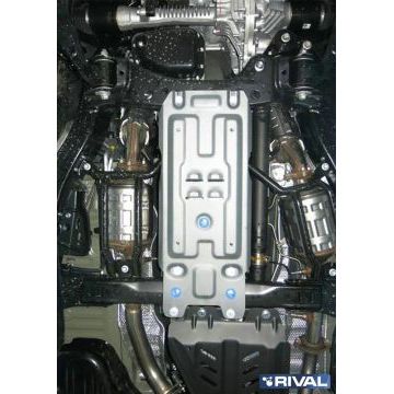 Защита КПП алюминий 4 мм RIVAL для Lexus LX, V - 4,5d; 5.7 2015-/ Lexus LX, V - 5.7 2008-2015/Toyota Land Cruiser 200, V - 4.5d; 4.6 2015-2021/Toyota Land Cruiser 200, V - 4.5d; 4.7 2007-2015