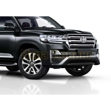 Накладка решетки радиатора 10 мм Rival для Toyota Land Cruiser 200 2015-