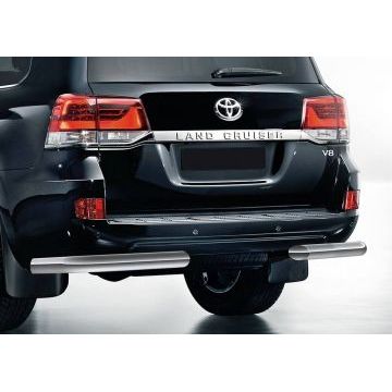 Защита задняя уголки 76 мм Rival для Toyota Land Cruiser 200 2015-