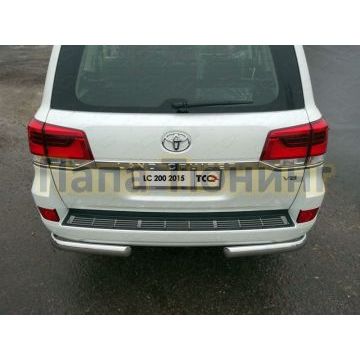 Накладка на задний бампер лист ТСС для Toyota Land Cruiser 200 2015- Накладка на задний бампер лист ТСС для Toyota Land Cruiser 200 2015-