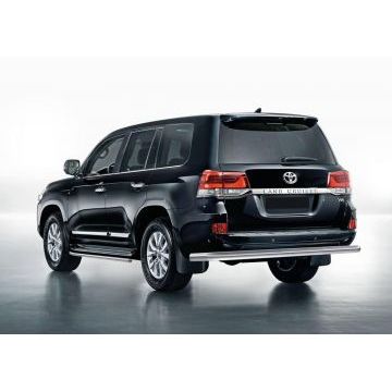 Защита заднего бампера 76 мм Rival для Toyota Land Cruiser 200 2015-