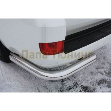 Защита задняя уголки 76 мм ALFeco для Toyota Land Cruiser 200 2012-