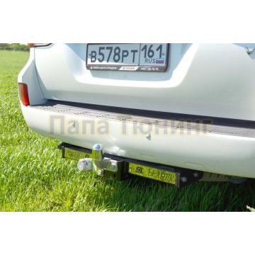 Фаркоп с нержавеющей пластиной Лидер-Плюс для Toyota Land Cruiser 200/Lexus LX-570/450d 2007-