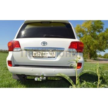Фаркоп с нержавеющей пластиной Лидер-Плюс для Toyota Land Cruiser 200/Lexus LX-570/450d 2007-