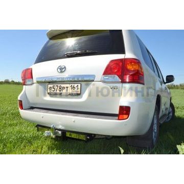 Фаркоп с нержавеющей пластиной Лидер-Плюс для Toyota Land Cruiser 200/Lexus LX-570/450d 2007-