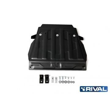 Защита картера Rival сталь 2 мм для Toyota Land Cruiser 200, V - 4.5d; 4.6; 4.7; Часть 1/Lexus LX, V - 4.5d; 5.7; Часть 1 2007-