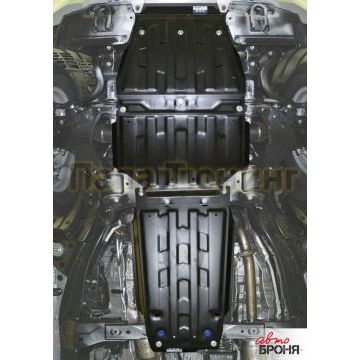 Защита картера сталь 2 мм АвтоБРОНЯ для Lexus LX, V - 4.5d; 5.7; Часть 1 2015-/Lexus LX, V - 5.7; Часть 1 2008-2015/Toyota Land Cruiser 200, V - 4.5d; 4.6; Часть 1 2015-2021/Toyota Land Cruiser 200, V - 4.5d; 4.7; Часть 1 2007-2015