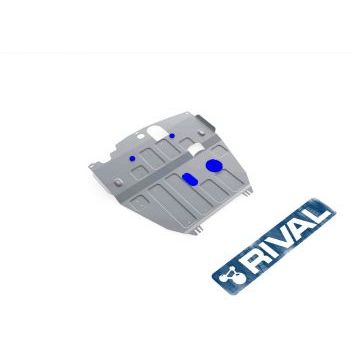 Защита картера + КПП Rival алюминий 4 мм для Chevrolet Captiva, V - 2.2d; 2.4; 3.0; со штатной поперечной балкой; Увеличенная 2012-2015 Защита картера + КПП Rival алюминий 4 мм для Chevrolet Captiva, V - 2.2d; 2.4; 3.0; со штатной поперечной балкой; Увеличенная 2012-2015