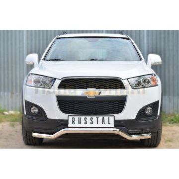 Защита переднего бампера волна d57 РусСталь для Chevrolet Captiva 2013-2016 Защита переднего бампера волна d57 РусСталь для Chevrolet Captiva 2013-2016