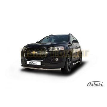 Защита переднего бампера 57 мм Slitkoff для Chevrolet Captiva 2013-2016