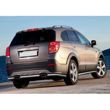 Защита заднего бампера 57 мм Rival для Chevrolet Captiva 2013-2016