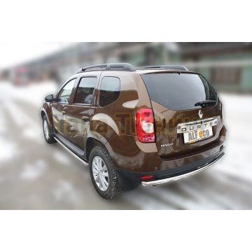 Защита заднего бампера 50 мм ALFeco для Renault Duster 2011-2015