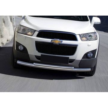 Защита передняя двойная 57-42 мм Rival для Chevrolet Captiva 2011-2013
