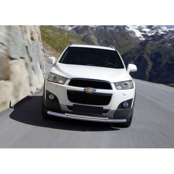 Защита передняя двойная 57-42 мм Rival для Chevrolet Captiva 2011-2013