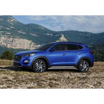 Защита штатных порогов 57 мм Rival для Hyundai Tucson 2015-2021