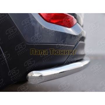 Защита заднего бампера d57 секции РусСталь для Hyundai Tucson 2015-2021