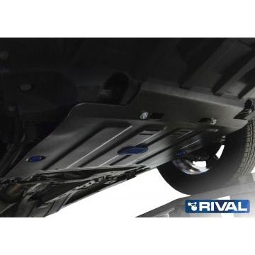 Защита картера и КПП Rival для 2,0 АКПП сталь 2 мм на передний привод для Dongfeng AX7 2017-