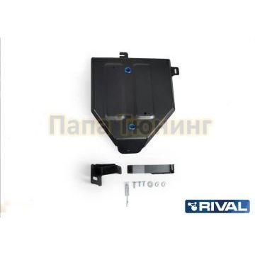 Защита топливного бака Rival сталь 2 мм для Hyundai Tucson, V - 1.6T(177л.с); 2.0; 2.0d 2015-