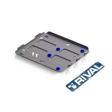 Защита картера алюминий 4 мм RIVAL для Volkswagen Amarok, V - 2.0d; 3.0d; установка только на а/м со штатной защитой 2016-